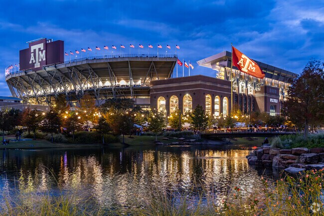 The Aggies play against long time rivalry, the University of Texas in College Station.