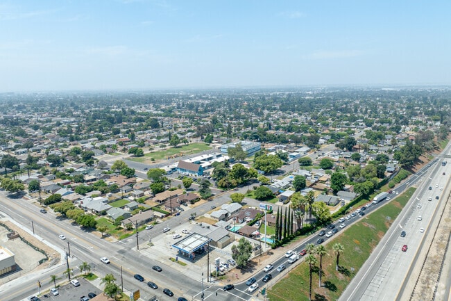 Birds eye view of the Wilson neighborhood in San Bernardino County.