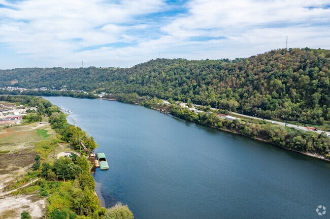 The Ohio River borders Martins Ferry along its eastern side.