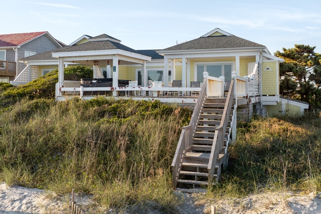 Find a variety of homes along the waterfront of Surf City beach.