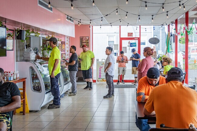 The line may go out the door every day for lunch at Lupita's Tacos just outside of Hollins.