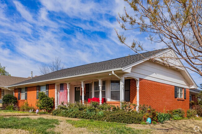 Brick one story home are common feature among the Community 2000.
