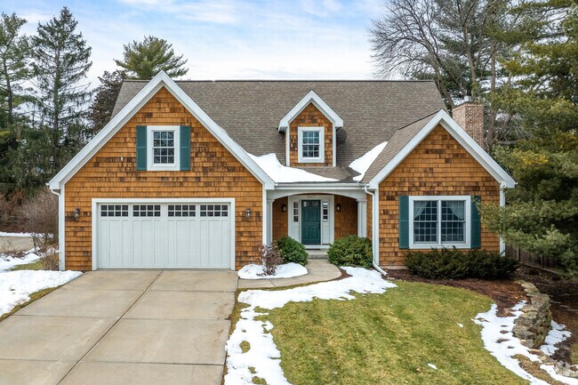 Lush private yards make Spring Harbor in Middleton, WI a great place for growing families.