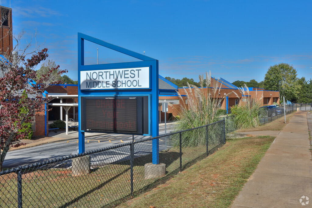 The entrance sign at Northwest Middle School keeps students, parents and staff updated daily.