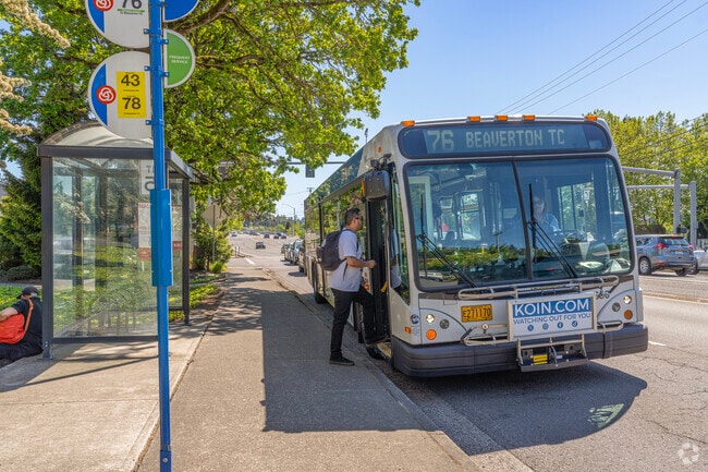 Tri-Met bus routes are available for easy commuting.