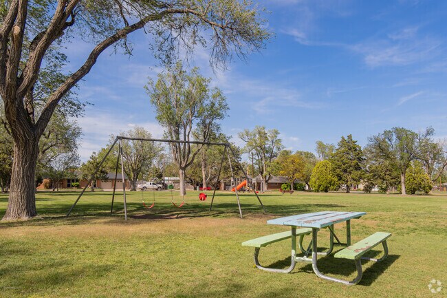 Kids head to Stark Park in Perryton for playground fun.