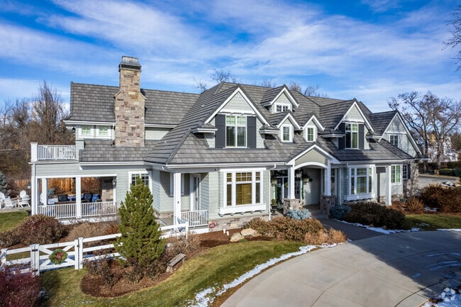 Many families in Cherry Hills Village live in luxurious homes.