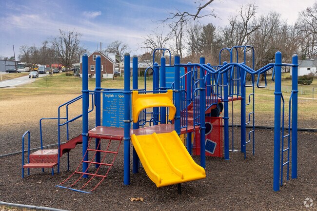 This is one of the play areas at Hawthorne Elementary School.