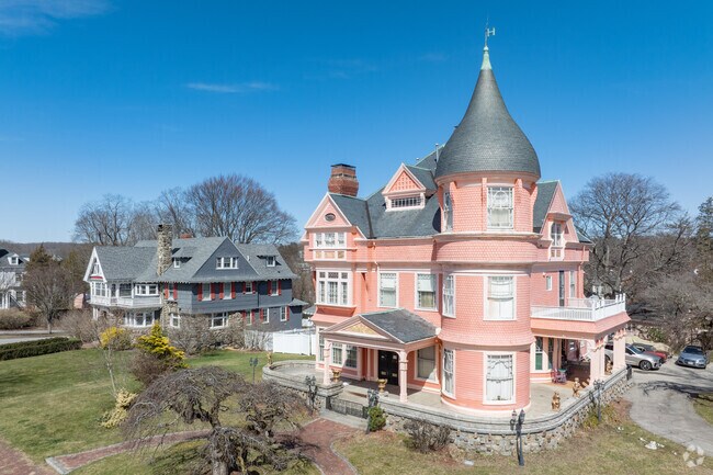 Gorgeous unique victorian homes can be spotted throughout the Highlands neighborhood.