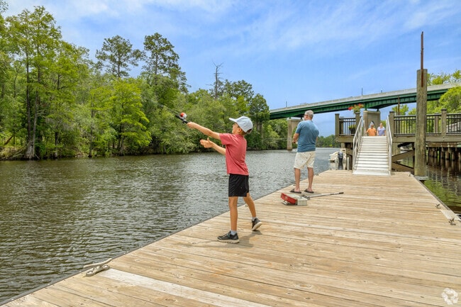 Fishing off the Intracoastal Waterway is a favorite pastime for Carolina Forest families.