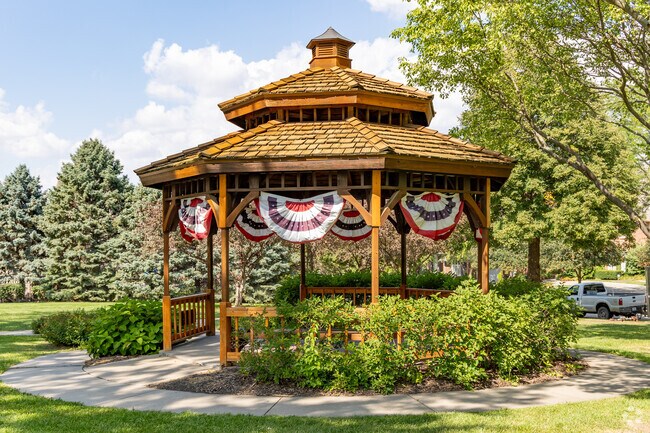 Bryn Mawr’s Linden Park is a private retreat perfect for outdoor relaxation.