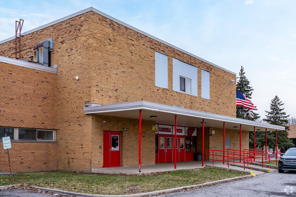 Julian O. Strong Middle School, entrance.