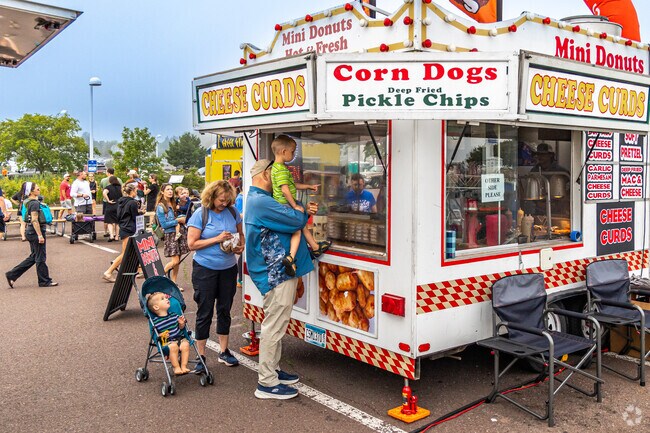 The Lake Superior Dragon Boat Festival features a food truck court.