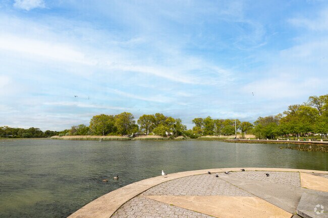 The 30-acre pond at Baisley Pond Park in Rochdale provides locals a place to get close to nature.