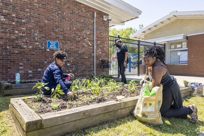 Community gardens provide a forum for neighbors to join together and forge local relationships.
