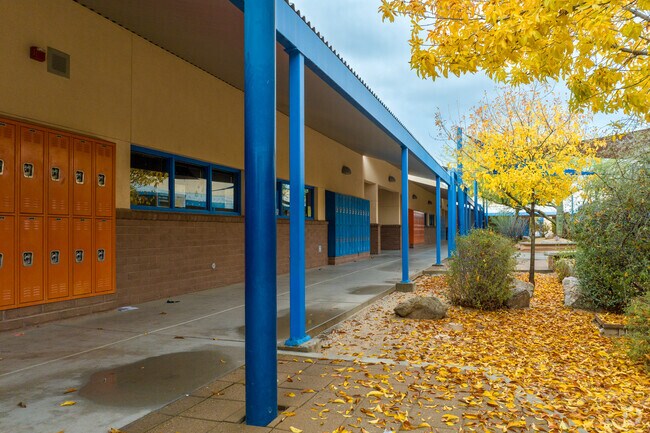 Students enjoy an open campus at  Emily Gray Junior High School in Tucson, Arizona