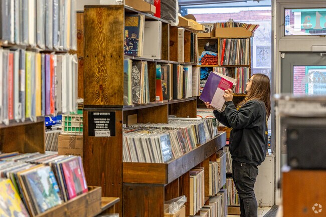 The Attic Record Store in Millvale is loaded with countless record choices.