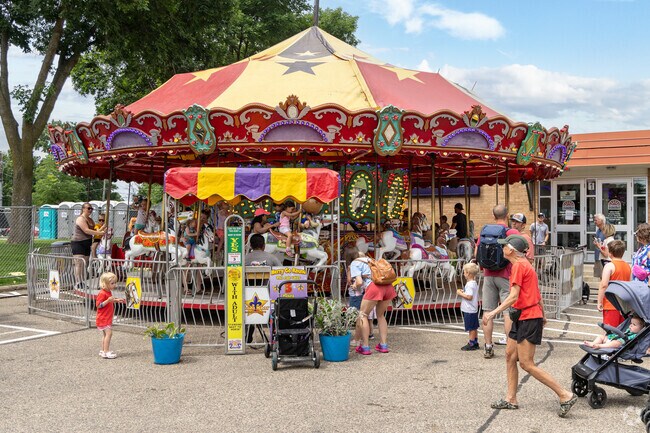 The carnival wouldn't be complete without a merry-go-round at Lakeville Pan-O-Prog.