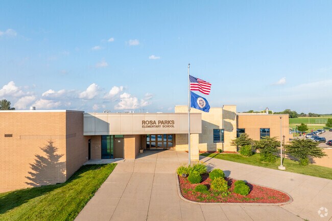 At Rosa Parks Elementary, 54% of students are proficient in math and 46% in reading.