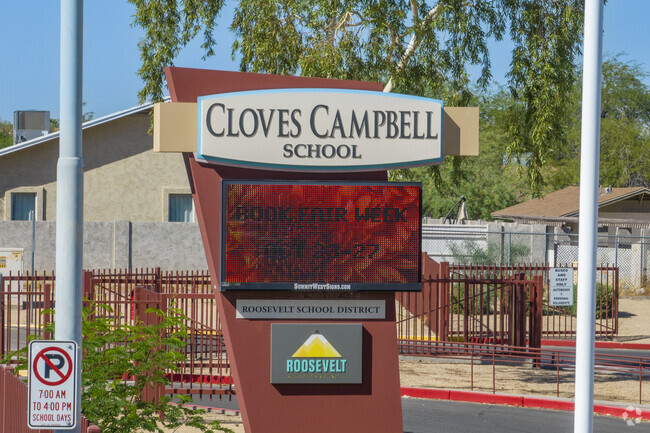 Cloves C Campbell Sr Elementary School is home of the Coyotes. Go Coyotes!