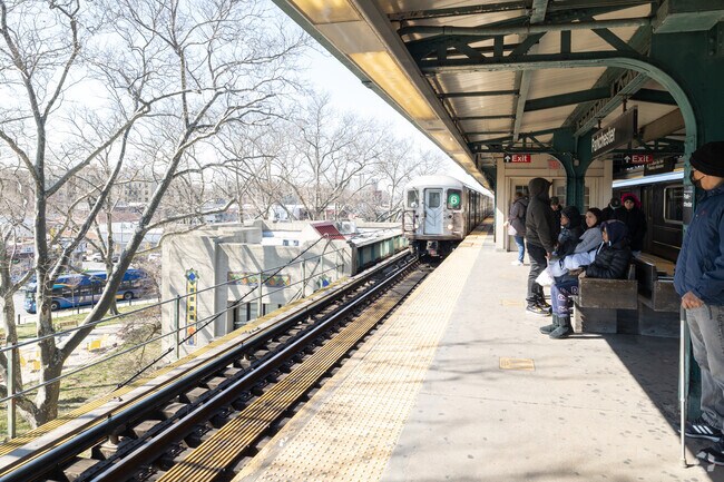 Elevated subway station in Parkchester, the Bronx