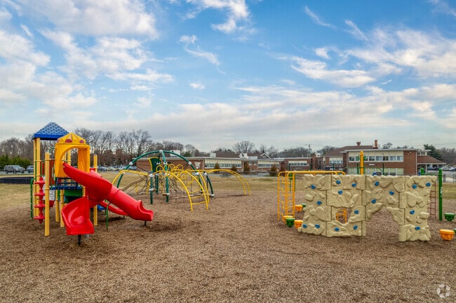 The playground at Olivet Elementary is a great place for students to make friends.