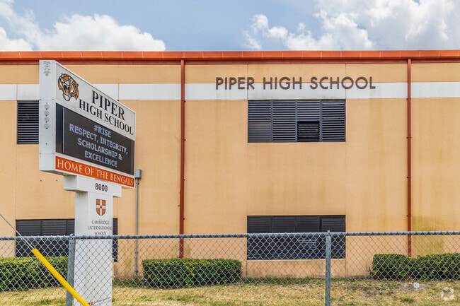 Piper High School in Ft. Lauderdale is a great place for preparation for higher learning.