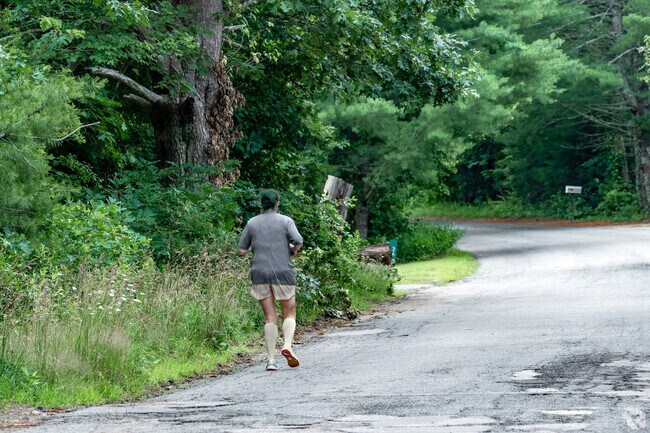 Having a jog along the quiet streets of Plympton is a great way to exercise.