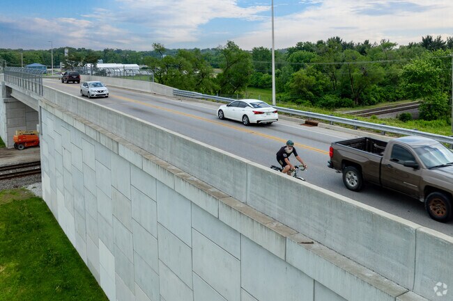 Bikers of Sugar Grove-Indian Acres love a challenge of biking the Margaret  avenue bridge.