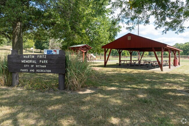 Located in Rittman, Martin Fritz Memorial Park offers a disc golf course, multiple ball fields, and a playground for community enjoyment.