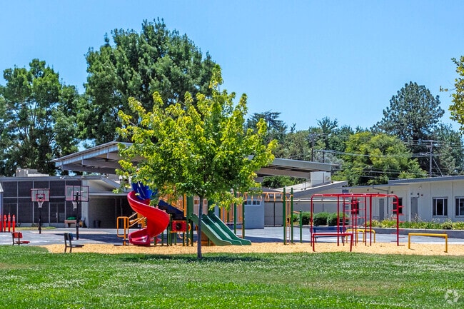 The recess area at Stephens Elementary School in Chowchilla.