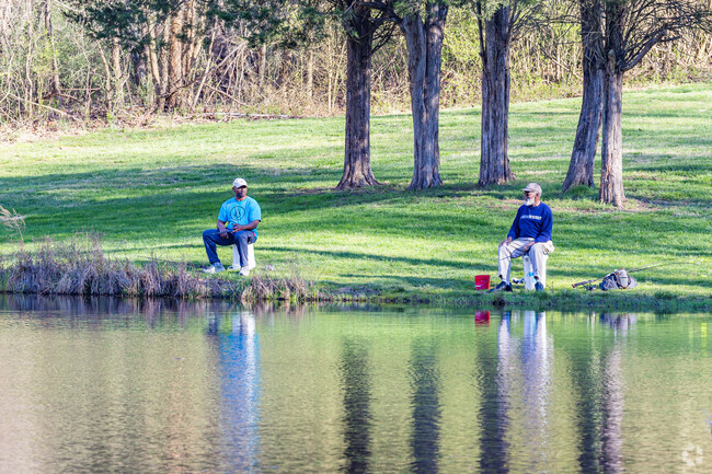 Hagan Stone Park close to Old Randleman is a beloved spot for afternoon fishing.