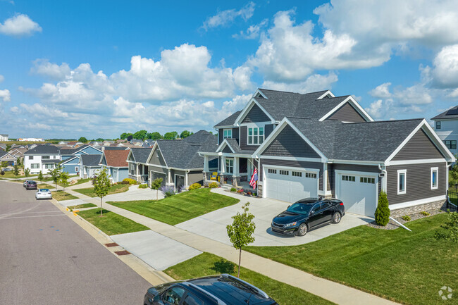 Large craftsman-style builds are commonly found in Waunakee, like these on Freshfold drive.