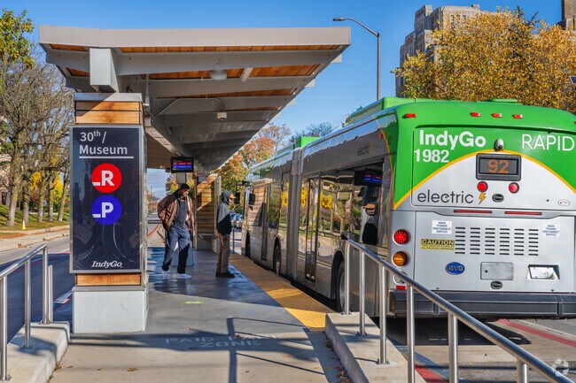 The IndyGo bus routes are easily accessible for residents in Crown Hill to get around.