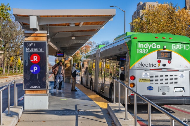 The IndyGo bus routes are easily accessible for residents in Crown Hill to get around.