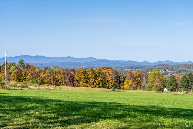 The Green Mountains are in the distance for residents living in East Barre.