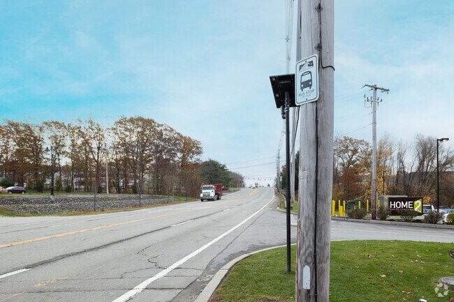 Douglas Pike is the main stretch in Smithfield where you would find bus transportation.