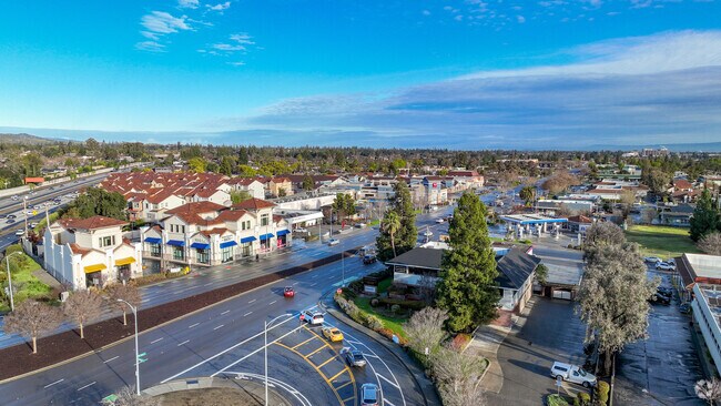 Overview of the retail area on South De Anza Boulevard in Calabazas.