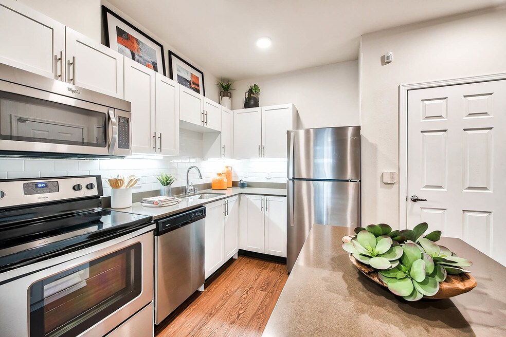 Renovated kitchens with stainless steel appliances