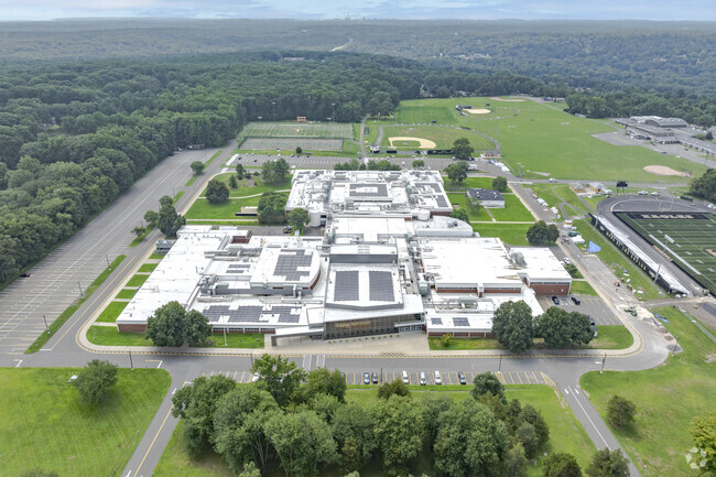 Trumbull High School is located at 72 Strobel Road in Trumbull, CT.