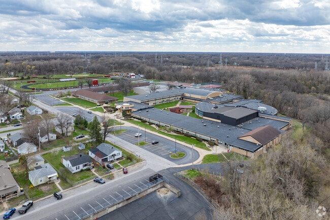 River Forest Jr-Sr Public High School aerial.