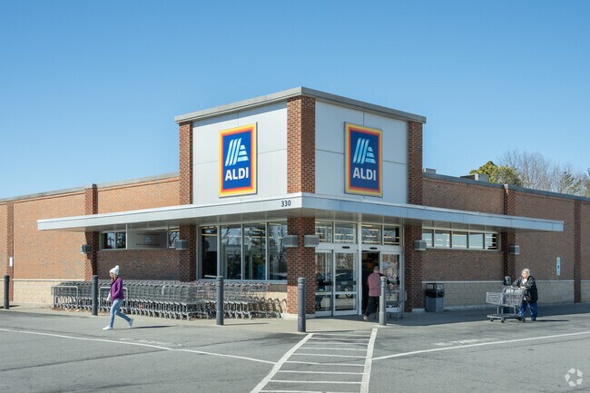 Fletcher Residents can head to Aldi or Ingles in the Southridge Shopping Center to pick up some groceries.