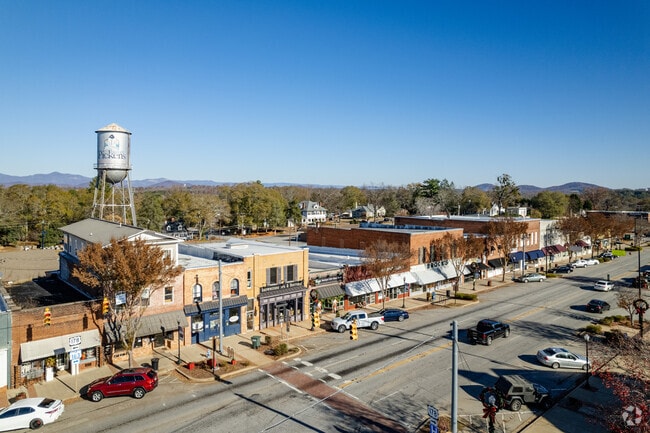 Pickens downtown features many stores and shops.