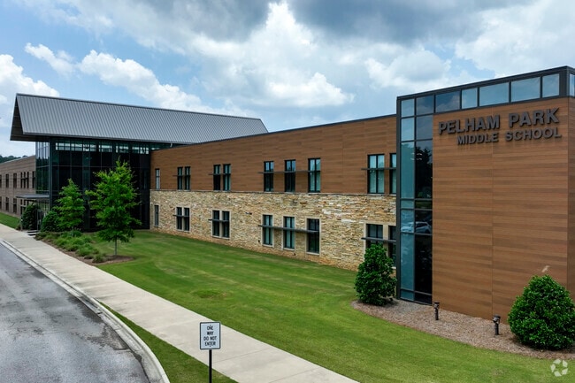 Built in 2017, Pelham Park Middle School serves grades six through nine.