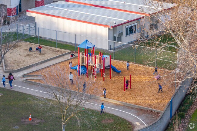 Your kids will never want to leave the playground at Elk Grove Elementary School.