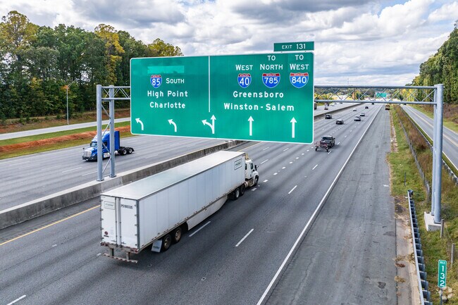 The McConnell community borders 2 major highways, Interstate 40 and 85.