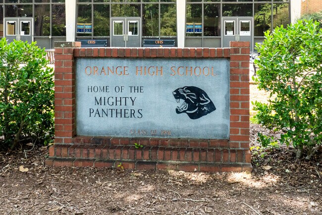 With easy access to Hillsborough and Mebane, Orange High School provides students from Cheeks a convenient and well-rated educational option.