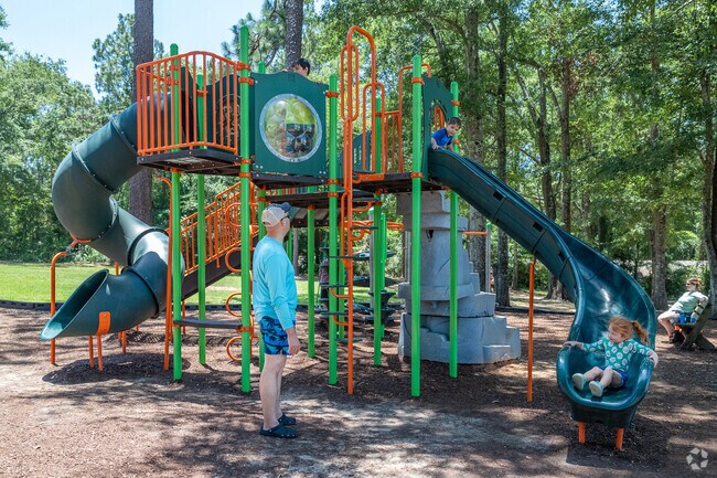 Kids love to play on the playgrounds in Semmes Municipal Park.