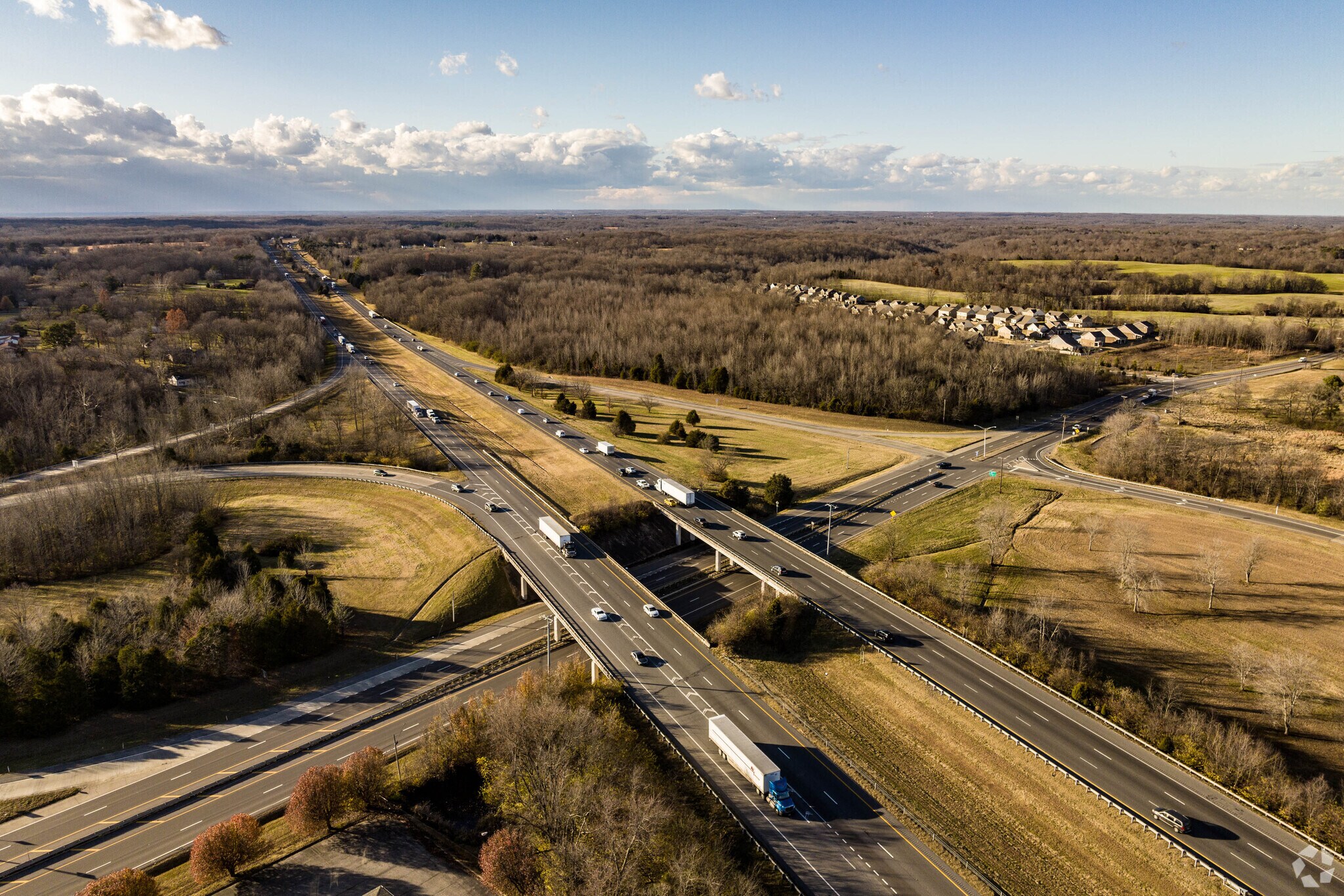 Interstate 24 cuts through the Joelton Neighborhood.