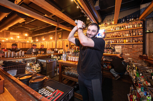 Middleborough Center residents love the drink menu at the Charred Oak Tavern.